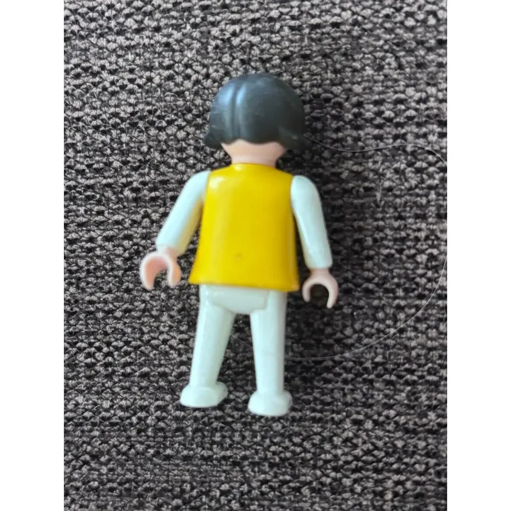 Vintage Playmobile Lot Includes Geobra Girl Figure Sled Campfire and 1 Ski